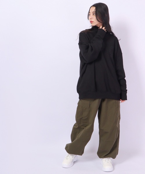 RE730 トレーナー スウェット 刺繍ワイドトレーナー メンズ レディース