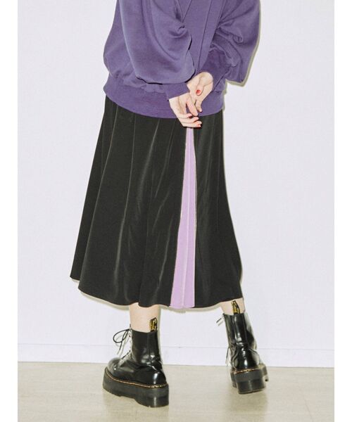 jouetie スカート jouetie（ジュエティ） ロング スカート バックZIPバイカラースカート