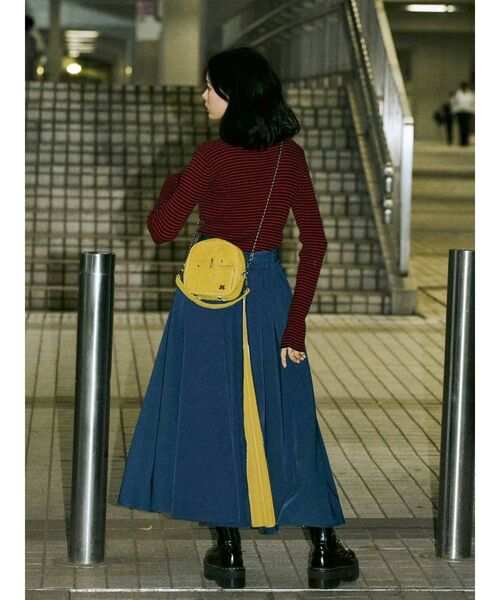 jouetie（ジュエティ） ロング スカート バックZIPバイカラースカート