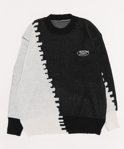 MGV（エムジーヴィー） セーター ニット ワンポイントダブルカラー