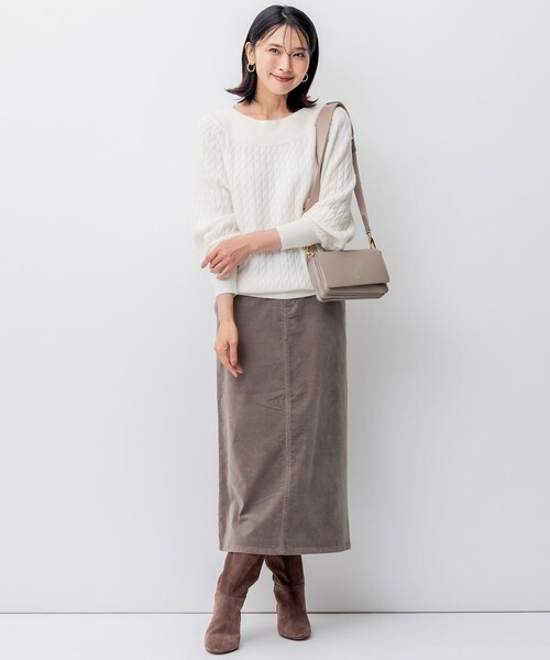 23区（ニジュウサンク） スカート 「洗える」23区DENIM ベルベット