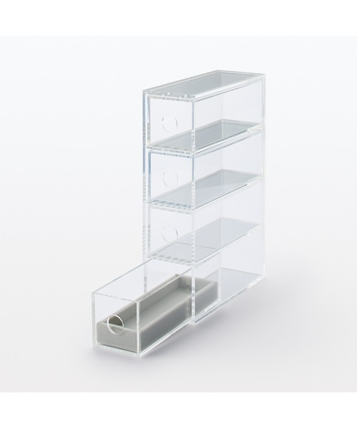 無印良品（MUJI） 収納 アクリルメガネ・小物ケース 約幅6．7×奥行