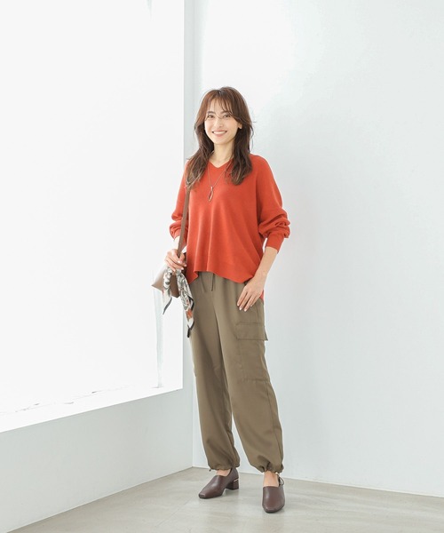 大人のためのきれいめカーゴパンツ / ライラック/Mサイズ 新色追加＆再入荷】昨年大人気の「きれいめカーゴパンツ」に