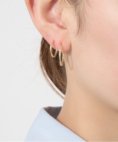Jewel closet by L&Co 新品　K18 フープ ピアス Jewel closet by L&Co. ピアス K18 フープ レディース