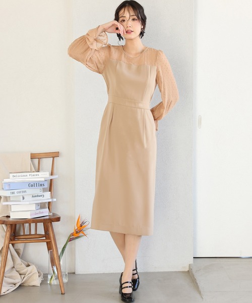 PourVous（プールヴー） ドレス フロッキードット パーティードレス