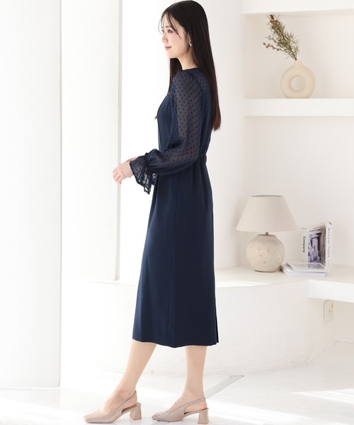 PourVous（プールヴー） ドレス フロッキードット パーティードレス