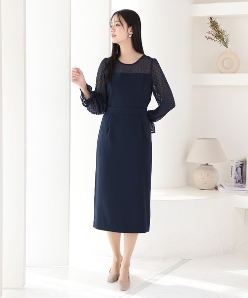 PourVous（プールヴー） ドレス フロッキードット パーティードレス