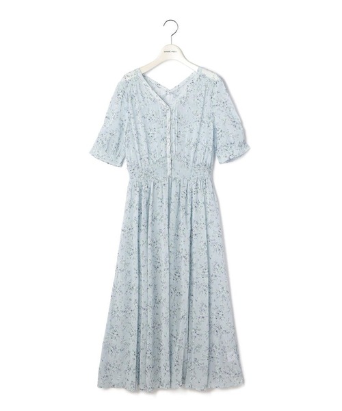 LAISSE PASSE 「LAISSE PASSE」 半袖ワンピース MEDIUM ライトブルー  
