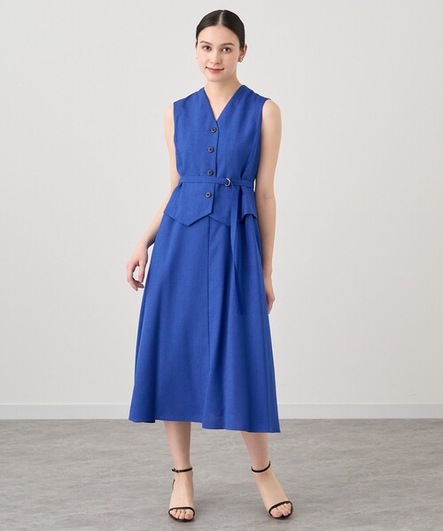 アナイ⭐︎リネン調オックスジレスタイルワンピース