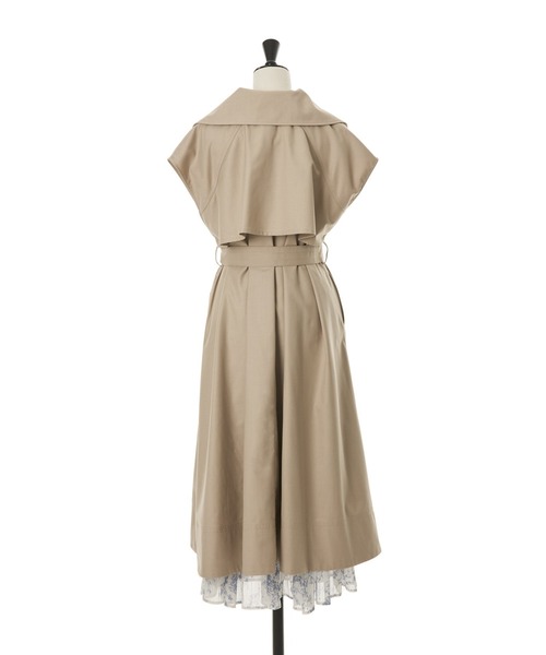 ジャケット・アウター herlipto Dress Trench Coat Classical Open Sleeve Trench Coat