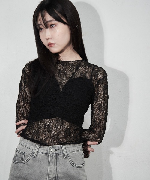 メッシュレーストップス レディース : ZOZOTOWN Yahoo!店 - 通販