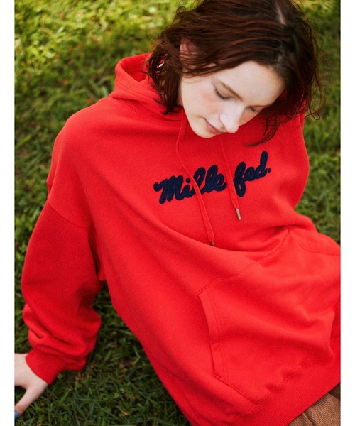 MILKFED. パーカー ICING LOGO BASIC SWEAT HOODIE レディース