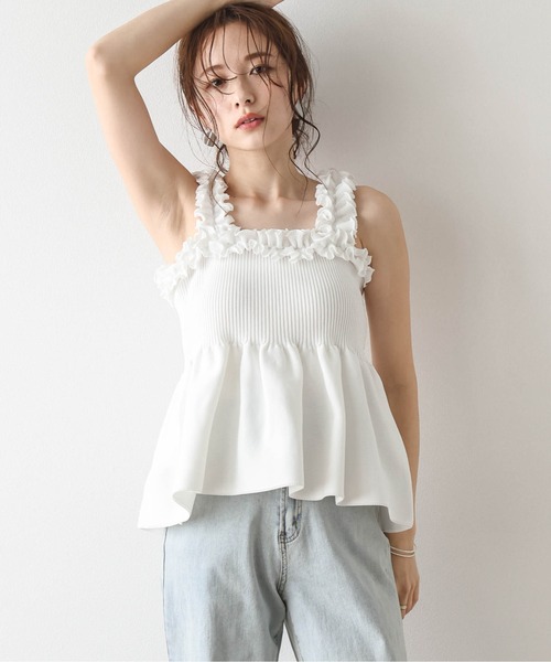 フリルペプラムニット レディース : ZOZOTOWN Yahoo!店 - 通販
