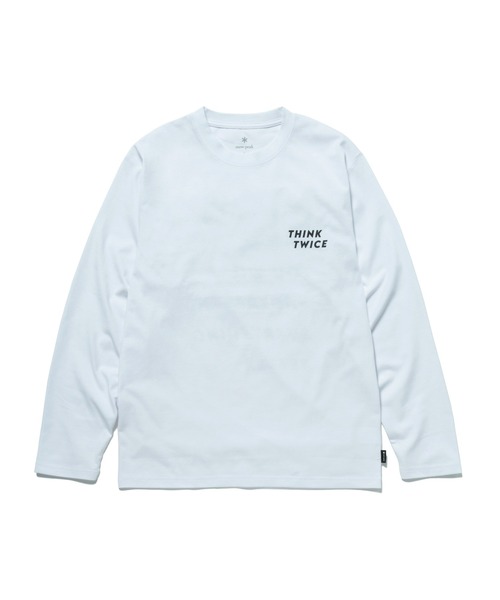 スノーピーク Think Twice Long Sleeve T-Shirt  Peak レディース メンズ 国内正規品 snow peak tシャツ Think Twice Long Sleeve T-Shirt メンズ