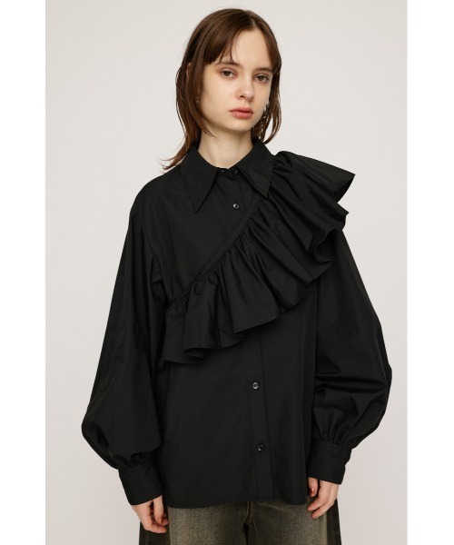 SLY - 完売ブラウス SLY ブラウス シャツ FRONT ZIP SHIRRING BL フロント ジップ