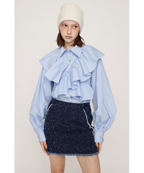 SLY ブラウス シャツ MANY WAY FRILL BL メニーウェイ フリル