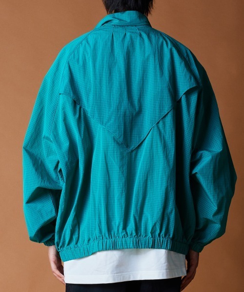 R. ナイロンジャケット : Loose Sunshade Stand Jacket メンズ