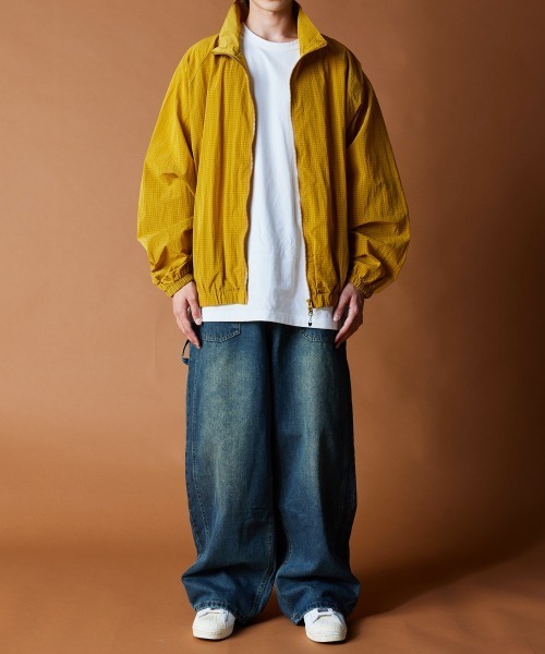 R. ナイロンジャケット : Loose Sunshade Stand Jacket メンズ