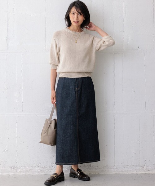 【シマトネリコ】23区　ルレックスバルキー ラメニット 23区 ニット セーター 「洗える」ルレックスバルキー ラメニット