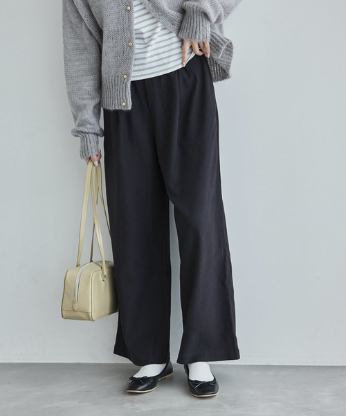 【関税込み】★Golden ★ワイドレッグパンツ GWP01203P セール】 【日本製／ラメ入り】上品なストレートワイドパンツ