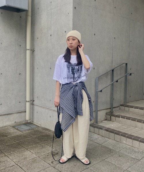 I AM WHAT I AM チェックシャツ I-SOOK ブラウス シャツ チェックルーズシャツ(kiharu select