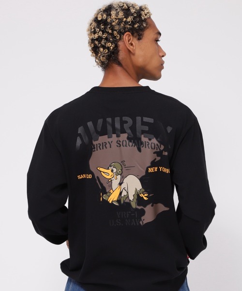 AVIREX tシャツ 「WEB＆DEPOT限定」LONGSLEEVE T-SHIRT