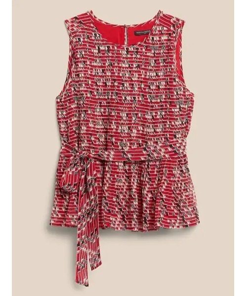 [BANANA REPUBLIC FACTORY STORE] безрукавка блуза X-SMALL красный женский 