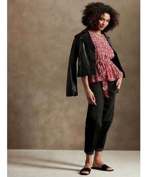 [BANANA REPUBLIC FACTORY STORE] безрукавка блуза X-SMALL красный женский 