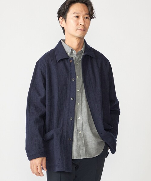 SHIPS（シップス） ブルゾン アウター SHIPS: ブラッシュド シャツ