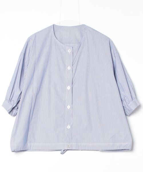 「SHIPS」 7分袖ブラウス ONE SIZE ブルー レディース SHIPS 「SHIPS」 7分袖ブラウス ONE SIZE ライトブルー