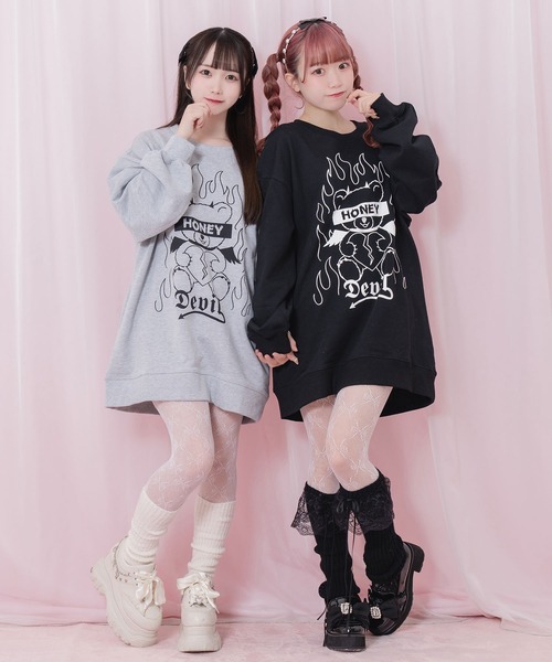 トレーナー スウェット デビルシナモンスウェット レディース Honey Cinnamon トレーナー スウェット デビルシナモン