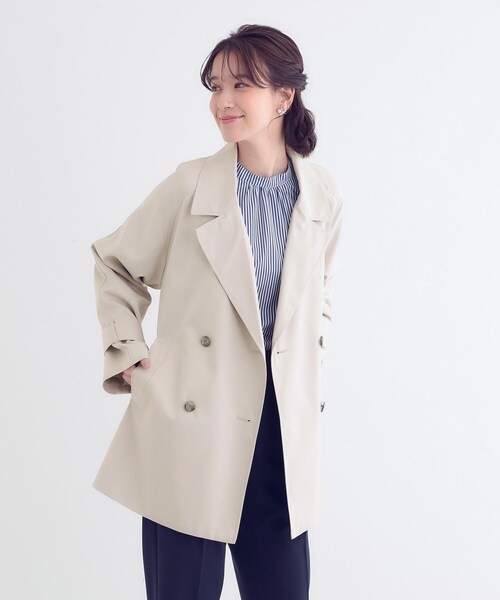 DRESKIP（ドレスキップ） トレンチコート コート 「S-LL/防花粉/撥水