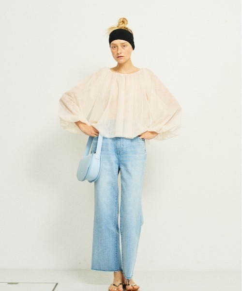 【一部店舗限定】3wayオフショルチュールブラウス Rouge vif la cle｜【一部店舗限定】3wayオフショルチュール