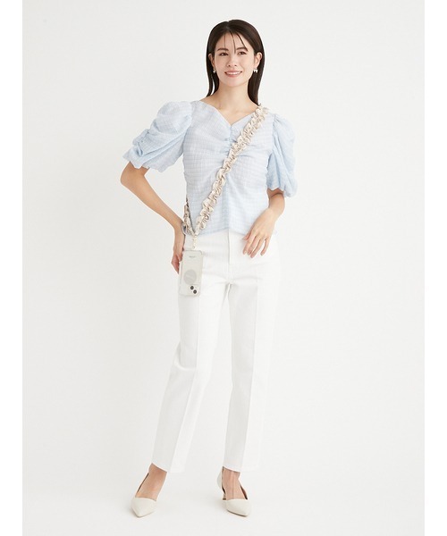 CELFORD シャーリングチェックブラウス CELFORD｜シャーリングチェックブラウス | Rakuten Fashion(楽天