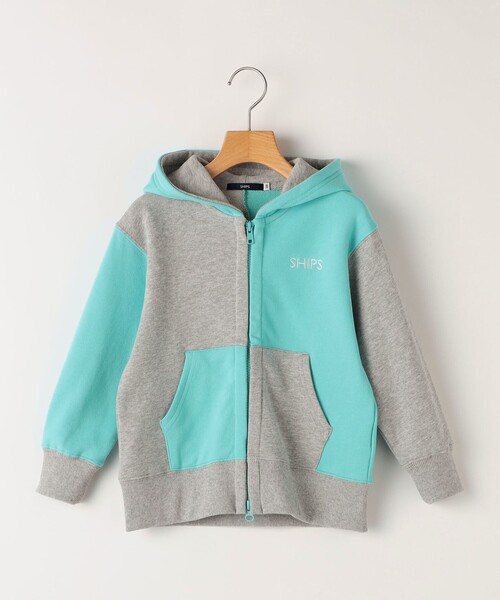 パーカー SHIPS KIDS:100〜130cm / ロゴ フード ジップ パーカ キッズ 子供服 男の子 女の子の画像