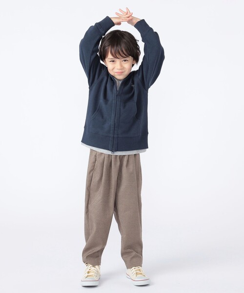 パーカー SHIPS KIDS:100〜130cm / ロゴ フード ジップ パーカ キッズ 子供服 男の子 女の子の画像
