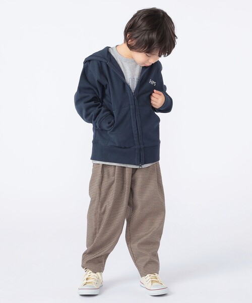パーカー SHIPS KIDS:100〜130cm / ロゴ フード ジップ パーカ キッズ 子供服 男の子 女の子の画像