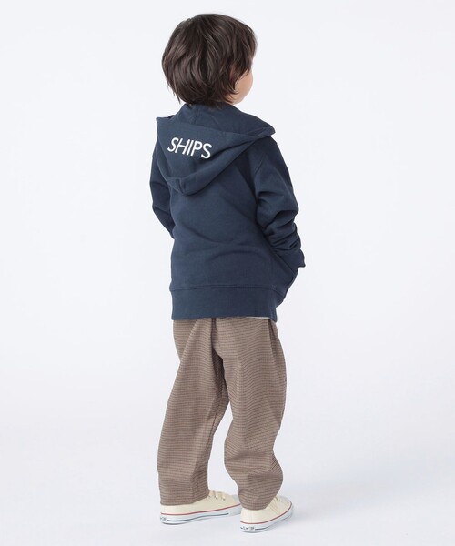 パーカー SHIPS KIDS:100〜130cm / ロゴ フード ジップ パーカ キッズ 子供服 男の子 女の子の画像
