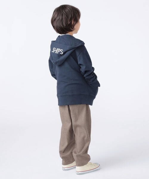 パーカー SHIPS KIDS:100〜130cm / ロゴ フード ジップ パーカ キッズ 子供服 男の子 女の子の画像