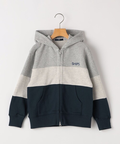 パーカー SHIPS KIDS:100〜130cm / ロゴ フード ジップ パーカ キッズ 子供服 男の子 女の子の画像