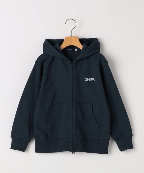パーカー SHIPS KIDS:100〜130cm / ロゴ フード ジップ パーカ キッズ 子供服 男の子 女の子の画像