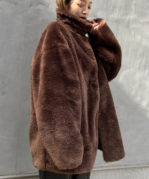 「NOMINE」 コート フリー ブラック レディース_画像3