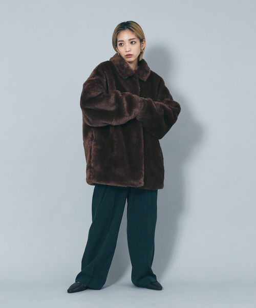 「NOMINE」 コート フリー ブラック レディース_画像4