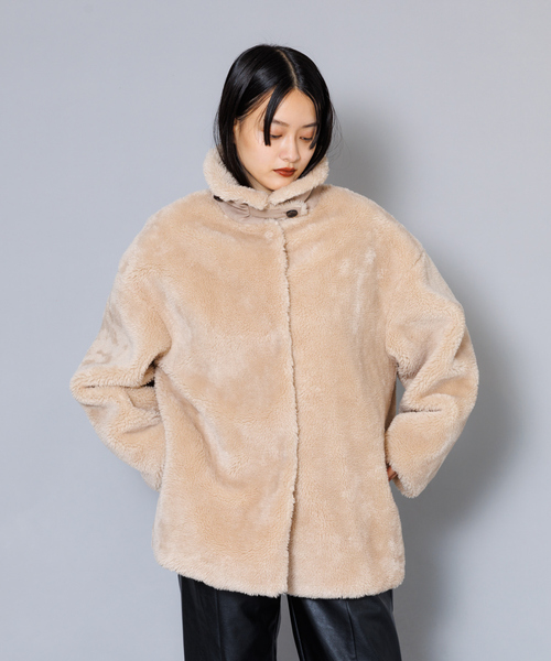 「NOMINE」 コート フリー ブラック レディース_画像5