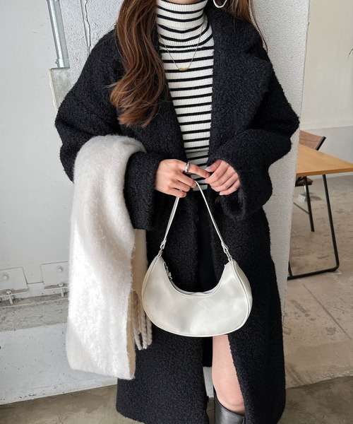 「andme」 チェスターコート L モカ レディース_画像7