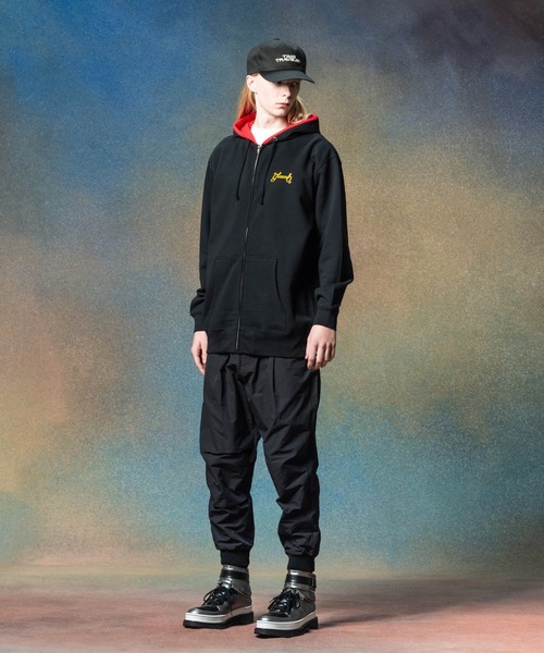 glamb サルエルパンツ　ブラック glamb パンツ Long Rib Sarrouel Pants / ロングリブサルエル