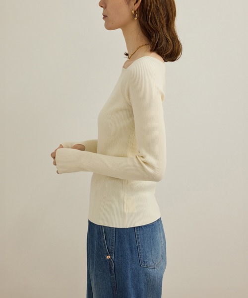 ROPE' / ロペ 【洗える】ワイドリブスクエアネックニット 楽天市場】【SALE／50%OFF】【洗える】ワイドリブスクエアネック