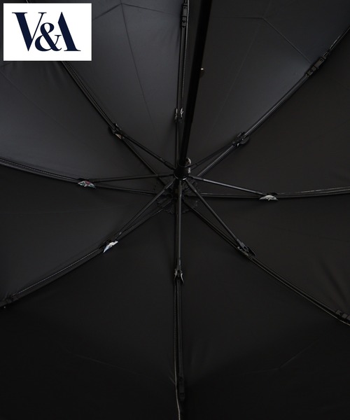 V＆A☆不思議の国のアリス☆晴雨兼用折りたたみ傘グリーン新品 FUNALIVE 折りたたみ傘 V＆A晴雨兼用一級遮光アリス柄深張り2段