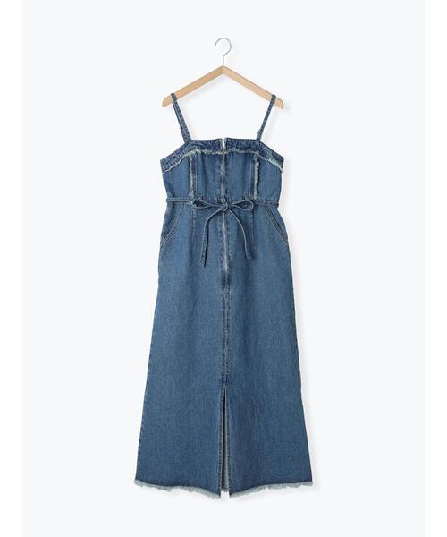 so4u（ソウフォーユー） ワンピース デニムキャミワンピース