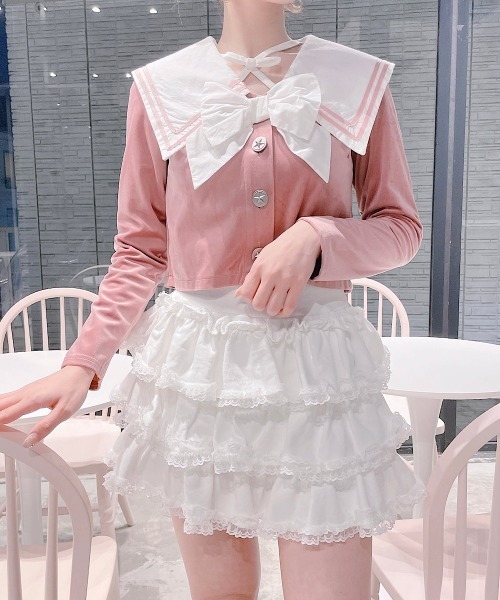 lilLilly 　リルリリー　バルーンタンクトップミニワンピ　ピンク lilLilly リルリリー バルーンタンクトップミニワンピ ピンク One